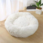 Fluffy Dog Bed, Relieves Joint Pain in Pet, Soft Luxury Plush Mattress for Round Dogs and Cats, Warm Non-Slip (Multiple Sizes)