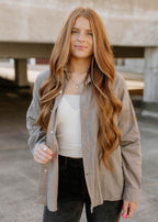 button down shacket