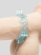 BASICS Tickler Cock Ring Multipack (6 Count), Blue