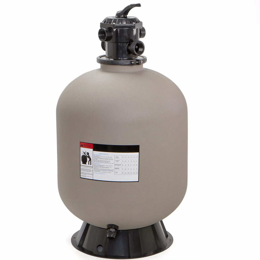xtremepowerus 24" swimming pool sand filter inground above ground system with 7-way valve pond up to 29,400 gallons
