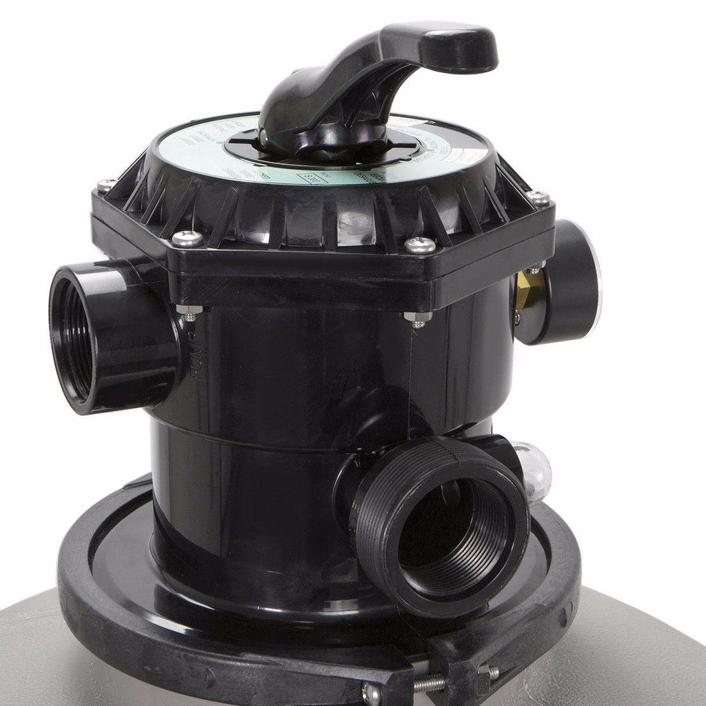 xtremepowerus 24" swimming pool sand filter inground above ground system with 7-way valve pond up to 29,400 gallons