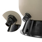 xtremepowerus 24" swimming pool sand filter inground above ground system with 7-way valve pond up to 29,400 gallons