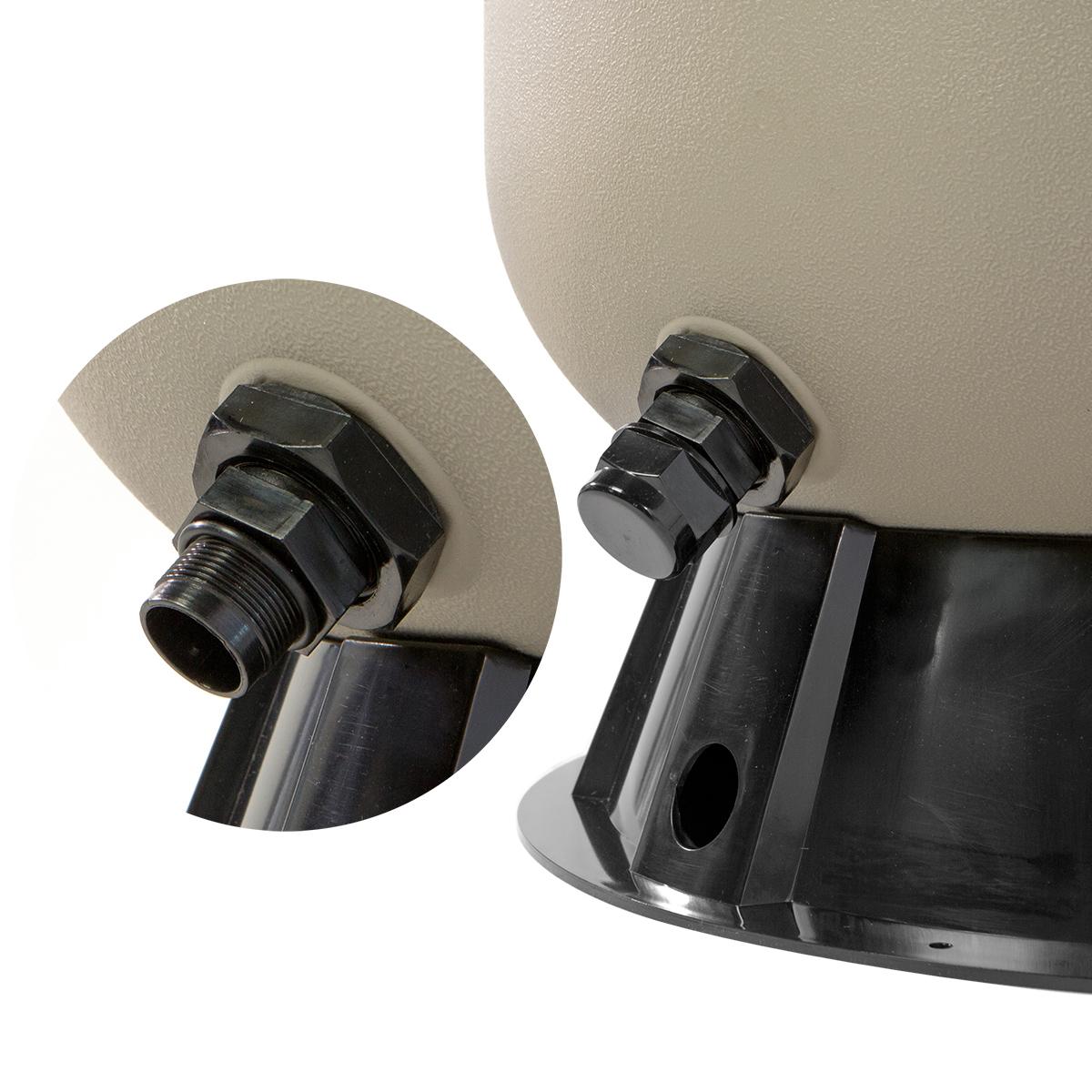 xtremepowerus 24" swimming pool sand filter inground above ground system with 7-way valve pond up to 29,400 gallons