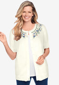 perfect elbow-length sleeve cardigan