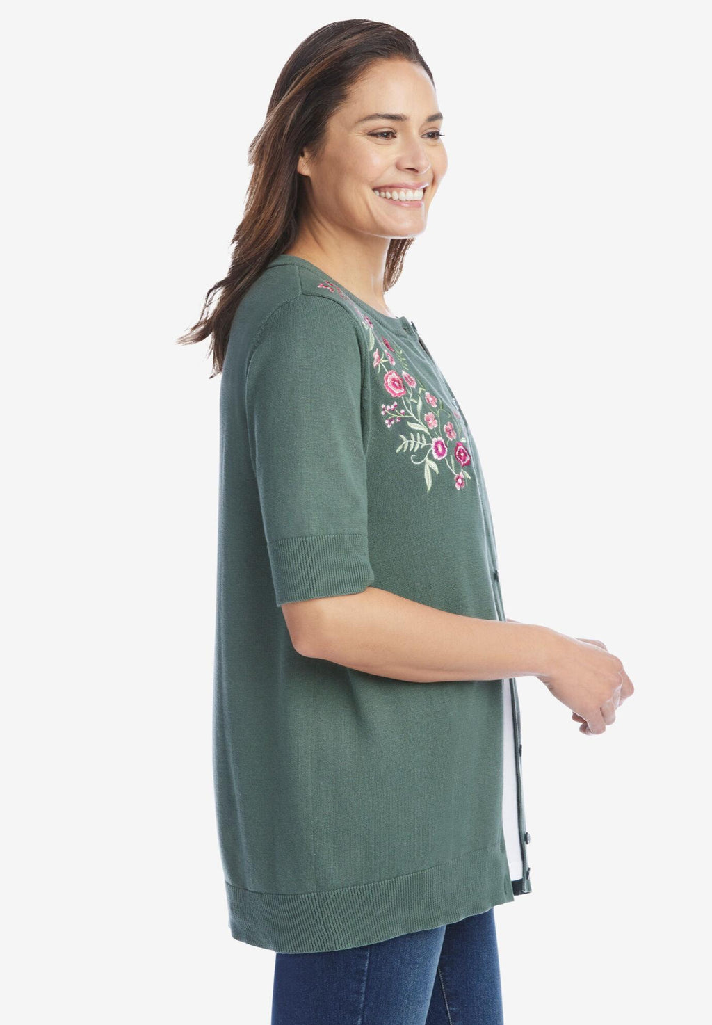 perfect elbow-length sleeve cardigan
