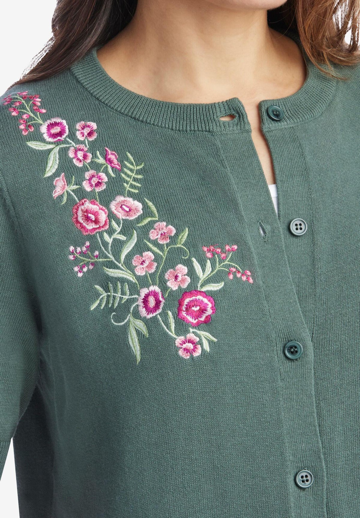 perfect elbow-length sleeve cardigan