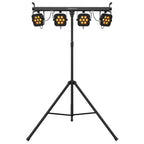 Chauvet DJ 4Bar Quad Complete Wash Lighting System with Hurricane 700 Fog Machine Package