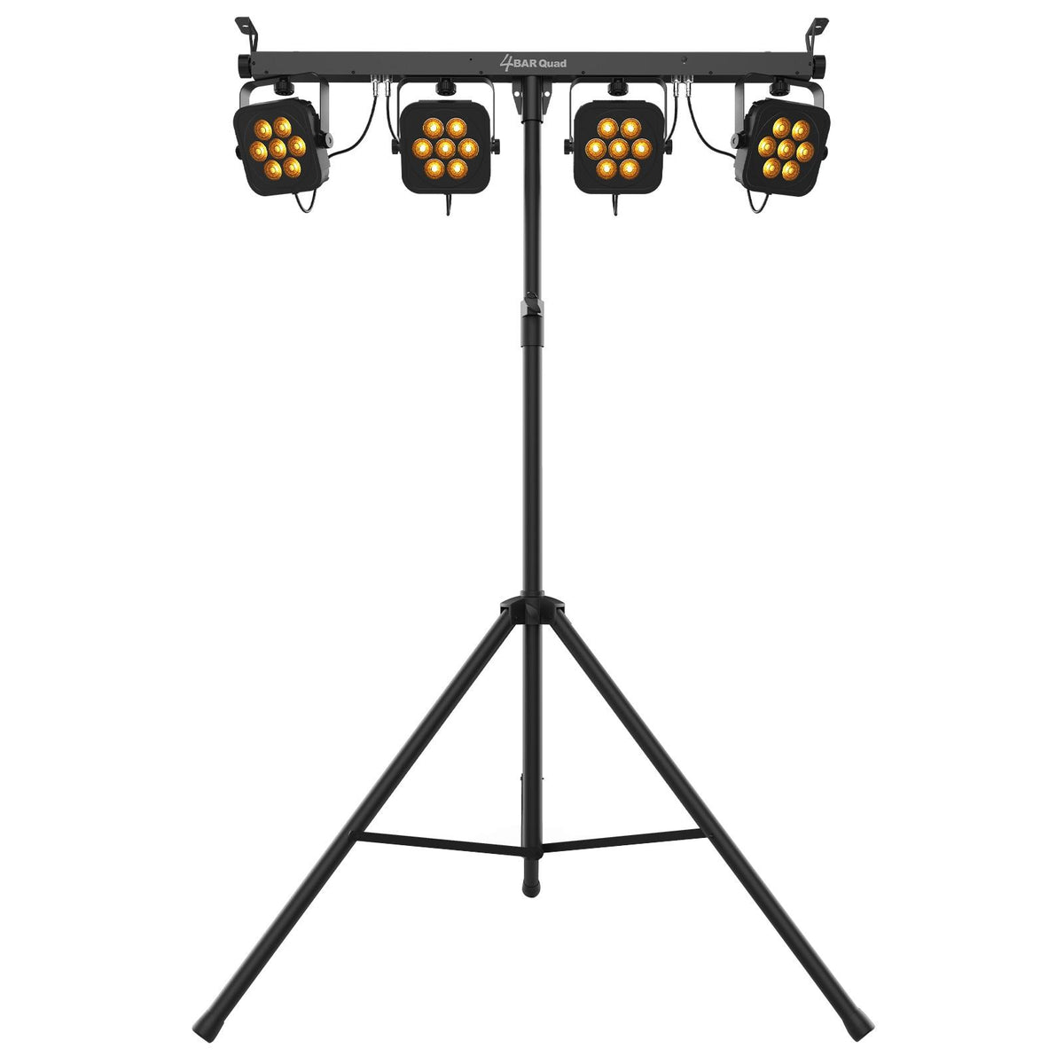 Chauvet DJ 4Bar Quad Complete Wash Lighting System with Hurricane 700 Fog Machine Package