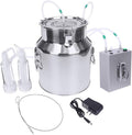 n  a 14l milking machine electric vacuum pulsation suction pump milker machine automatic portable livestock for farm household goat milker