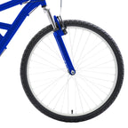 Dual Suspension Mountain Bike, 26 in wheels, 18 in frame, Men's Bike, Blue