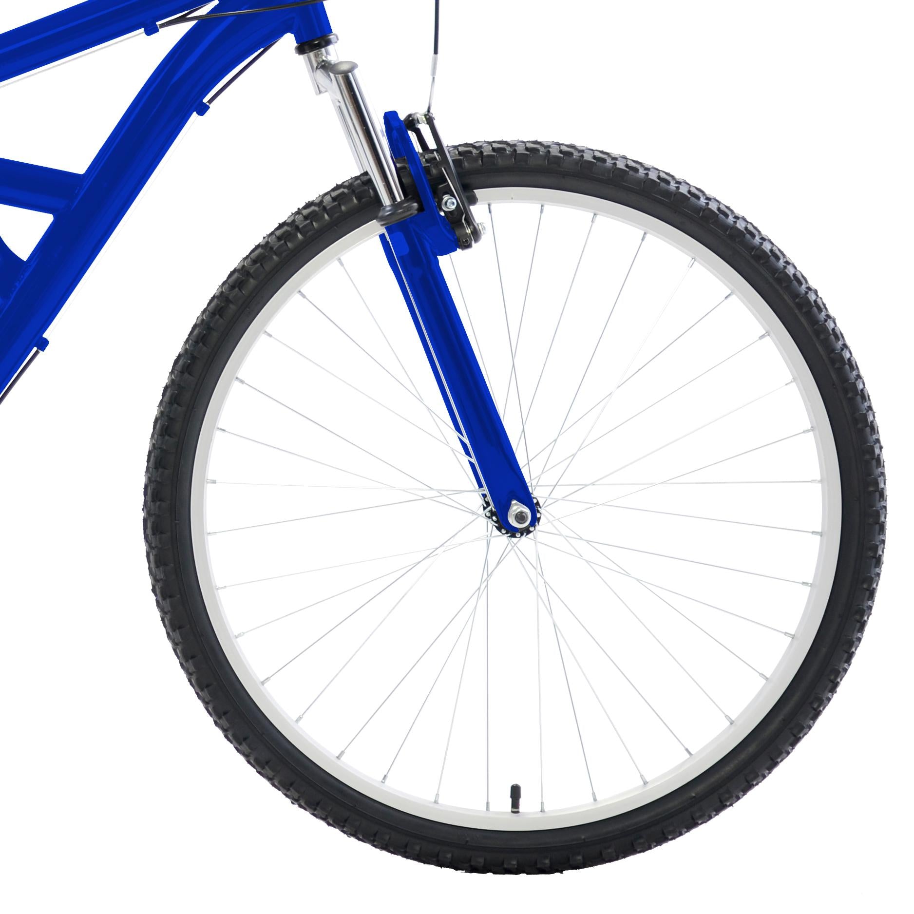 Dual Suspension Mountain Bike, 26 in wheels, 18 in frame, Men's Bike, Blue