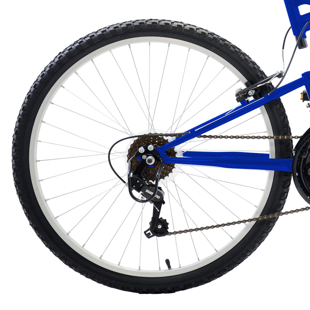 Dual Suspension Mountain Bike, 26 in wheels, 18 in frame, Men's Bike, Blue