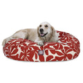 Red Plantation LarRound Indoor Outdoor Pet Dog Bed With Removable Washable Cover By Majestic Pet Products