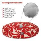 Red Plantation LarRound Indoor Outdoor Pet Dog Bed With Removable Washable Cover By Majestic Pet Products
