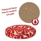 Red Plantation LarRound Indoor Outdoor Pet Dog Bed With Removable Washable Cover By Majestic Pet Products