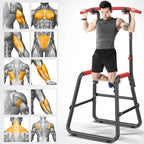 Adjustable Chin Up Stand Pull Up Bar Dip Power Tower Home Gym Fitness Workout