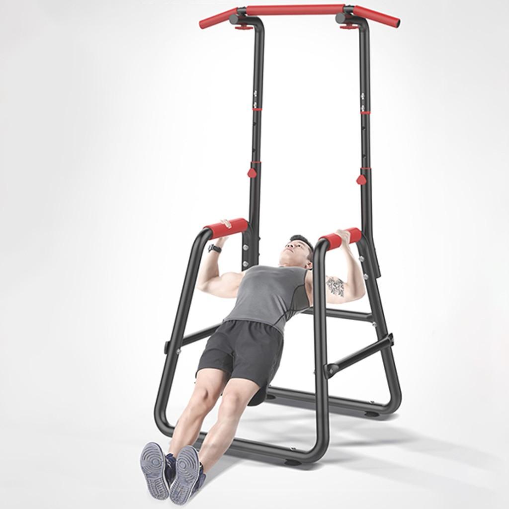 YOHOME PRODUCTS Adjustable Chin Up Stand Pull Up Bar Dip Power tower Home Gym Fitness Workout