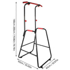 Adjustable Chin Up Stand Pull Up Bar Dip Power Tower Home Gym Fitness Workout