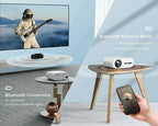 4k native 1080p 5g wifi bluetooth home theater projector video cinema 9500lm new
