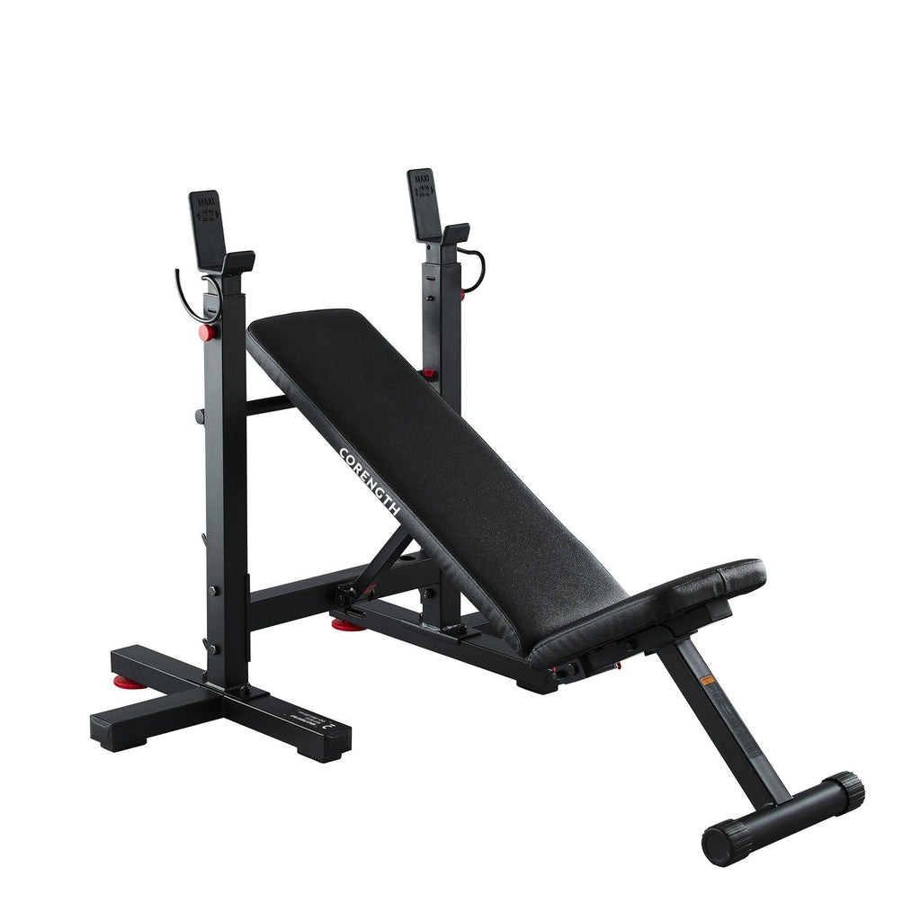 Decathlon Domyos Folding Incline Bench Press with Rack