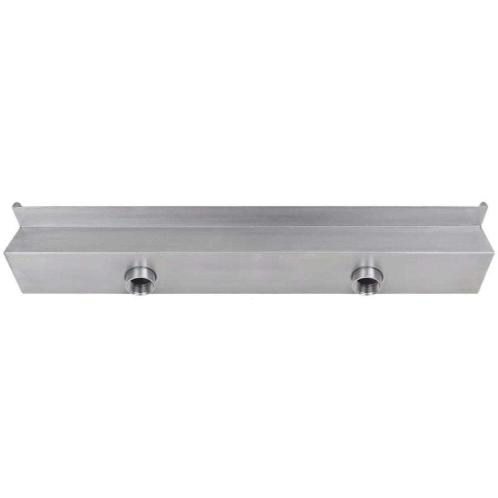 vidaXL Rectangular Waterfall Pool Fountain Stainless Steel 35.4"