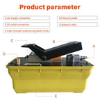 700bar 1.6L Air Hydraulic Pump Foot Operated Pump With 2M High Pressure Tubing