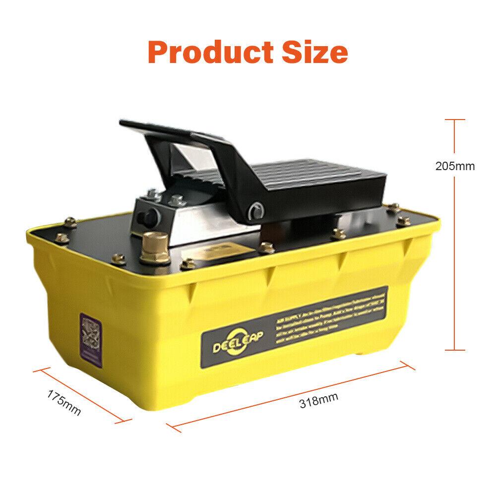 700bar 1.6L Air Hydraulic Pump Foot Operated Pump With 2M High Pressure Tubing