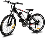 Electric Bike 26'' Electric Bicycle 21 Speed 36V Mountain E-Bike 8A Lithium Battery Electric Bicycle for Adult