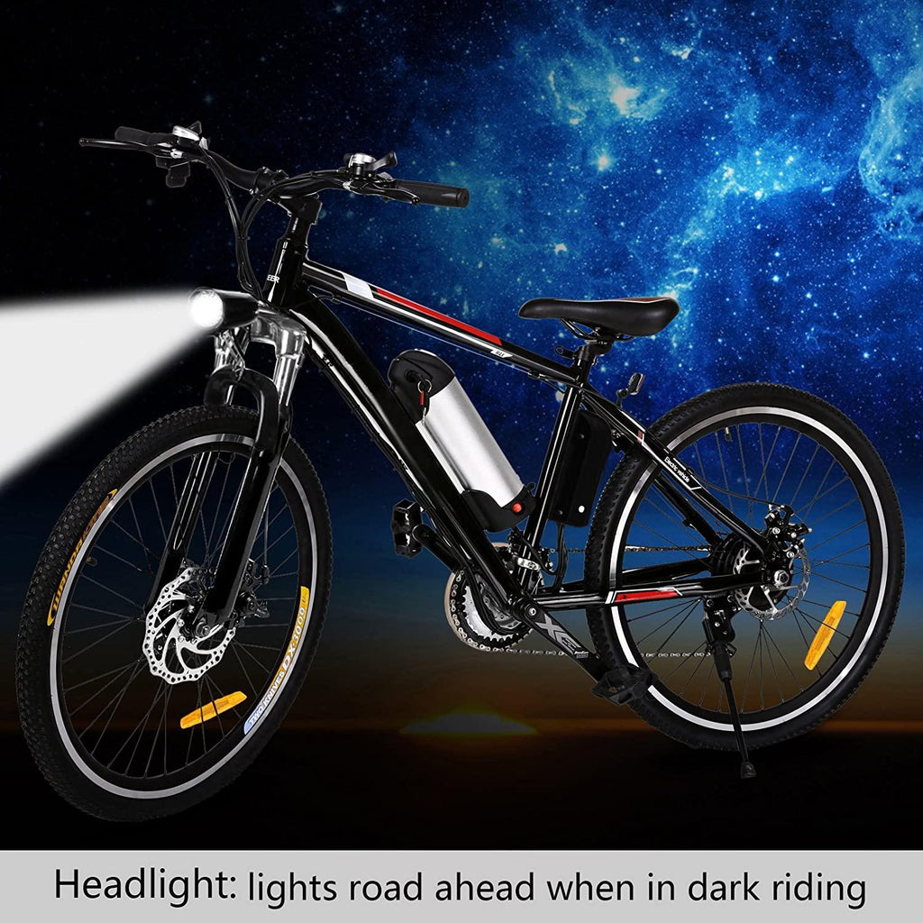Hicient Electric Bike Electric Bicycle for Adult 26'' Electric Mountain Bike 250W Ebike 21 Speed Gear with Removable Lithium Battery and Battery Charger