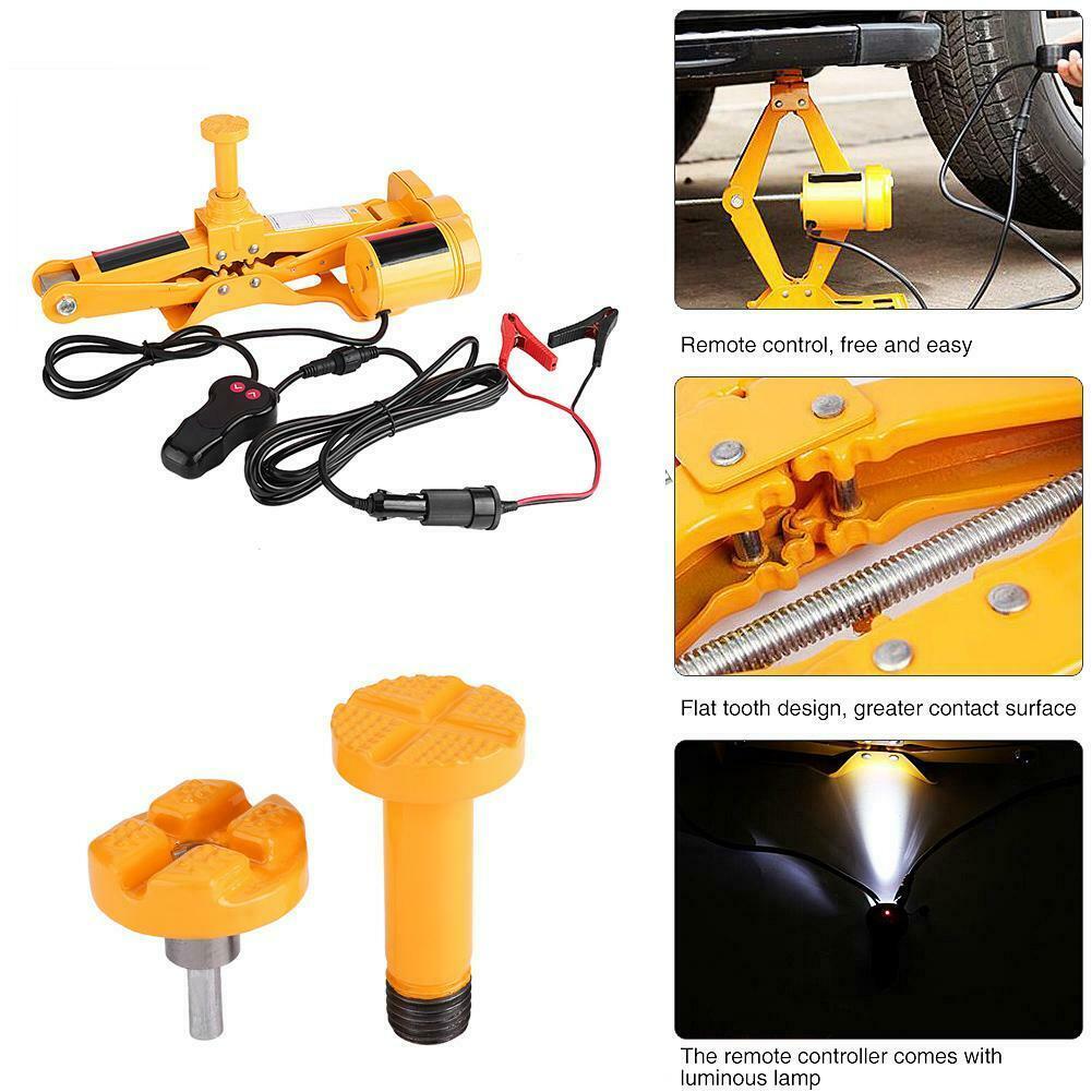 3Ton 12V DC Automotive Electric Jack Lifting Car SUV Emergency Equipment Impact