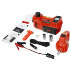 Electric Floor Jack Lift 5 Ton Car Jack w/ Impact Wrench 12V Tire LED Flashlight