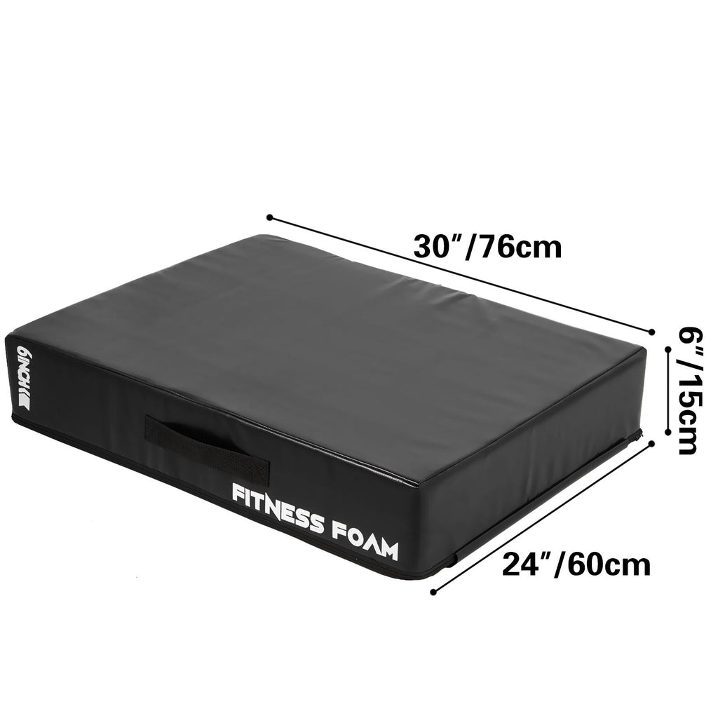 6 inch Barbell Crash Cushion Pads, Weightlifting Protector Falling Pads, d Cushions, Black Cushioned Foam Mat,for Weightlifting Training閿涘玭e Pair