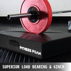 6 inch Barbell Crash Cushion Pads, Weightlifting Protector Falling Pads, d Cushions, Black Cushioned Foam Mat,for Weightlifting Training閿涘玭e Pair