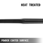 mophorn hay spears, 49inch hay bale spear, 3000lbs bale hay spike, 1.75inch wide spike fork tine, black coated hay spear attachment with sleeve and nut, 1 pair for tractors loaders buckets skid-steers