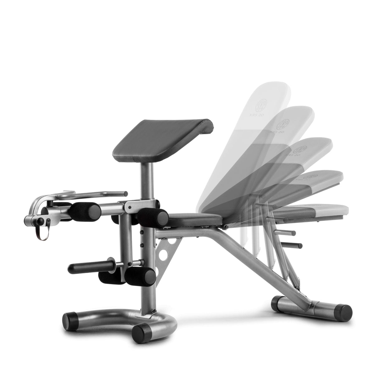 Weider XRS 20 Adjustable Weight Bench with Olympic Squat Rack and Preacher Pad, 610 Lbs. Weight Limit