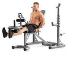 Weider XRS 20 Adjustable Weight Bench with Olympic Squat Rack and Preacher Pad, 610 Lbs. Weight Limit