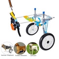 HiHydro 6 Types Cart Pet Wheelchair for Handicapped Hind Legs Small Dog Cat/Doggie/Puppy Walk  Steel -L