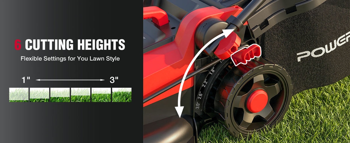 Corded Electric Lawn Mower 14-Inch 12.5AMP with Adjustable Handle Height, 6 Cutting Heights, 10-Gallon Collection Bag 2026 Version