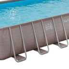 Summer Waves P42412523 Elite 24ft x 12ft x 52in Outdoor Rectangular Frame Above Ground Swimming Pool Set w/ Filter Pump, Cover,