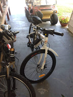 Electric Bike for Adults 26" White Ebike with 350W Motor, 20MPH Electric Mountain Bike with LED Display, Removable 36V/12.5Ah Battery,  7 Speed Gears, UL Certified E-Bike