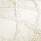 Lush Decor Ruffle Diamond Comforter, Full/Queen, Ivory, 3-Pc Set