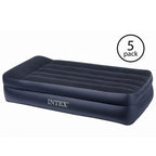 Twin Size Pillow Rest Raised Pillow Air Mattress with -In Pump (5-Pack)