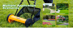 Manual Reel Lawn Mower with Grass Catcher, 16-Inch Cutting Width | 16-inch cutting width for efficient yard care, manual push mower with 7.9-gallon grass collection bag for quiet, clean mowing