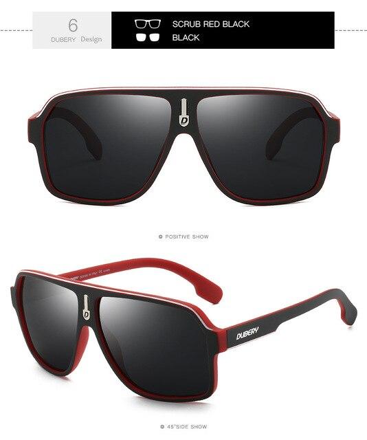 Brand Design Men Square Driving Black Goggles Oculos