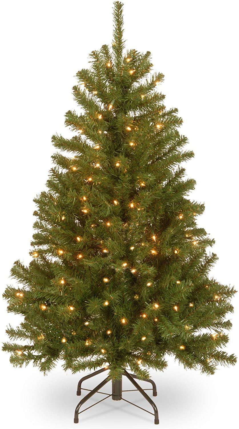 Joedot Pre-Lit North Valley Spruce Artificial Christmas Tree - Clear Lights (Green, 4.5-FEET)