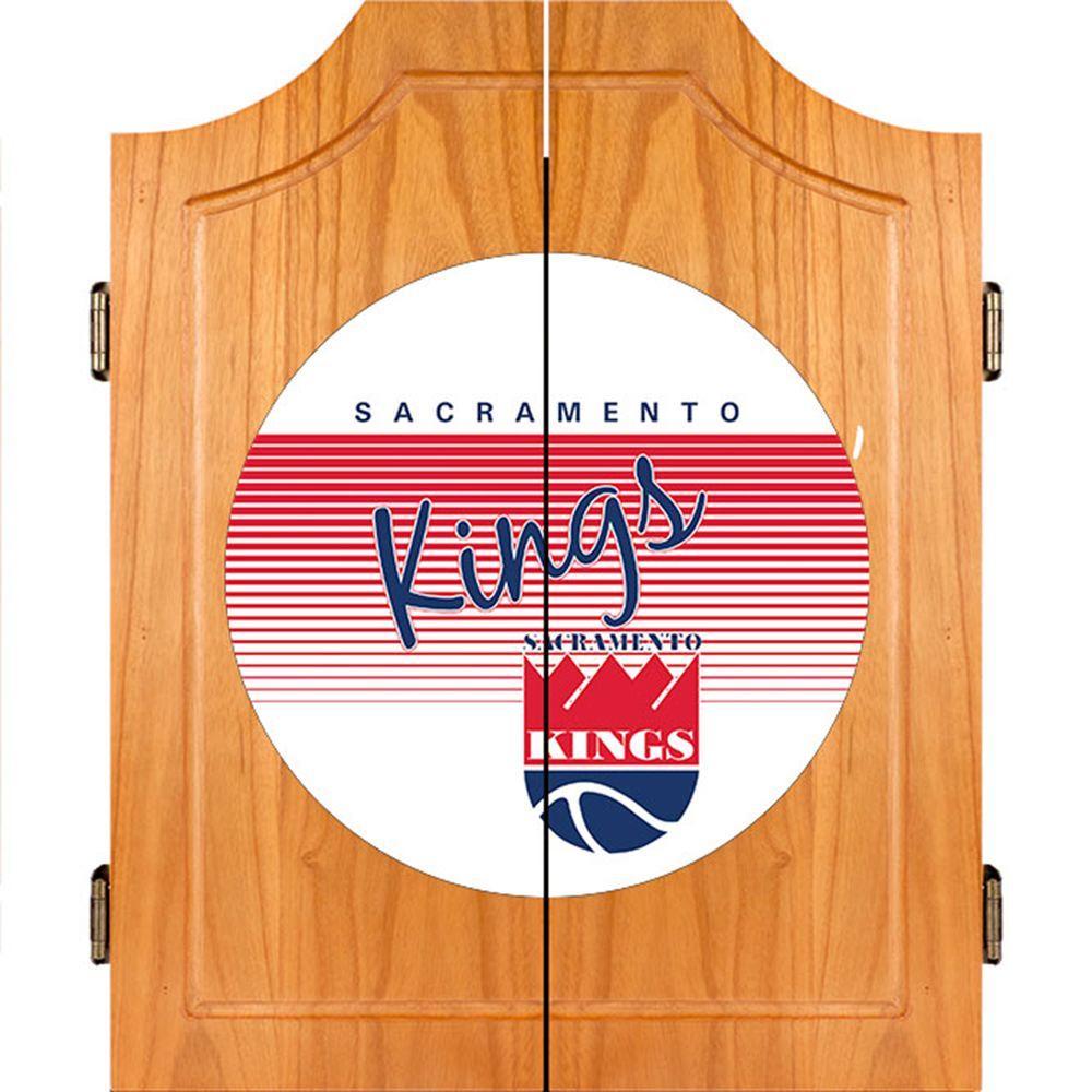 20.5 in. Sacramento Kings Hardwood Classics NBA Wood Dart Cabinet Set