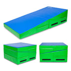 Winado Folding Gymnastics Cheese WedIncline Mat, 48" x 24" x 14"Tumbling Skill Shape Mat