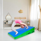 Winado Folding Gymnastics Cheese WedIncline Mat, 48" x 24" x 14"Tumbling Skill Shape Mat
