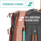 er Luggage Collection - Expandable 28 Inch Softside Bag for Men &amp; Women - Durable Lightweight Checked Suitcase with 4-Rolling Spinner Wheels (28in, Global Black)