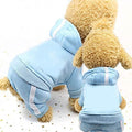 AFANG 2 PCS Pet Dog Clothes for Dogs Overalls Pet Jumpsuit Puppy Cat Clothing for Dog Coat Thick Pets Dogs Clothing, Size:S (Blue) Small Pet Clothes